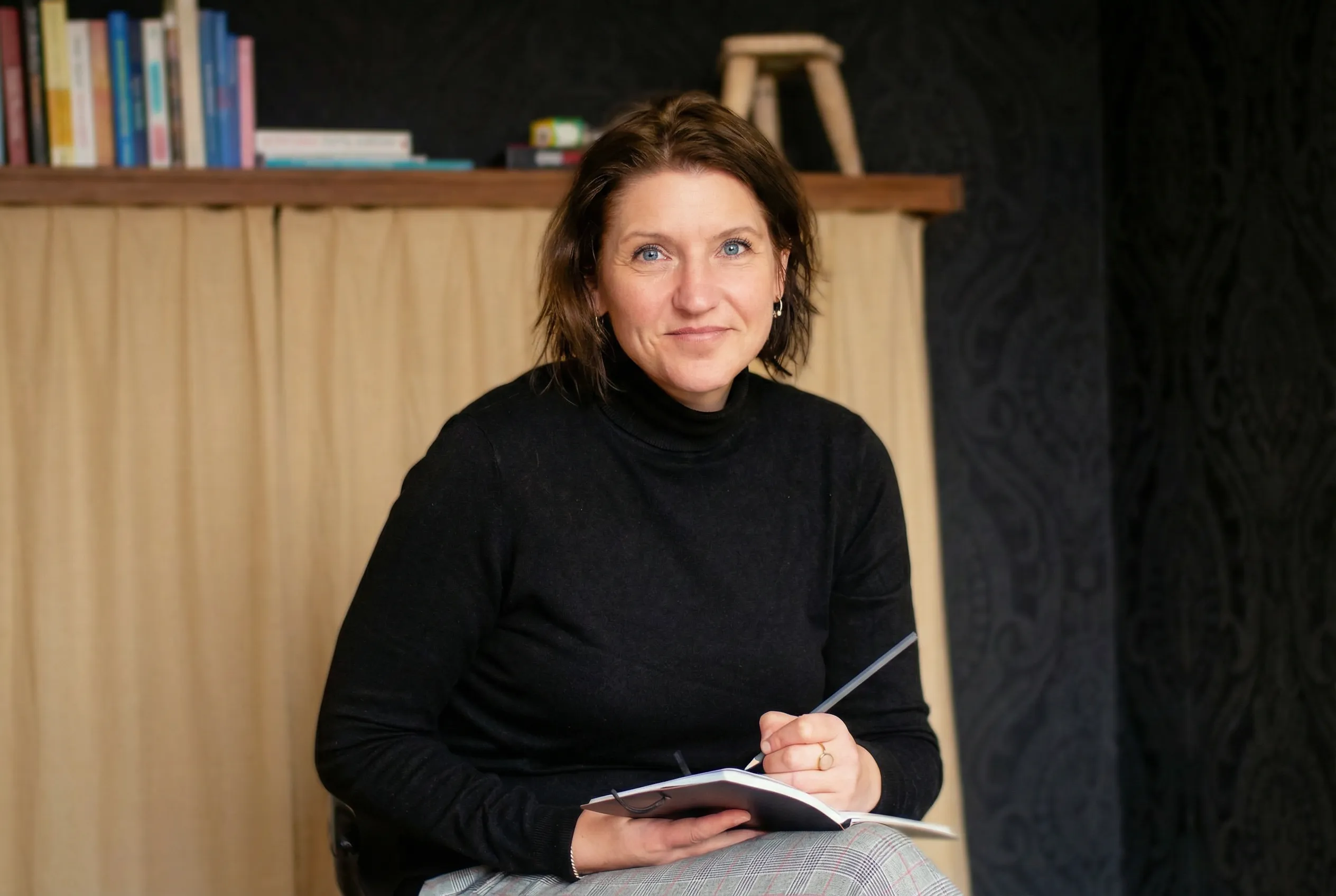 Esther de Rijk tijdens een sessie